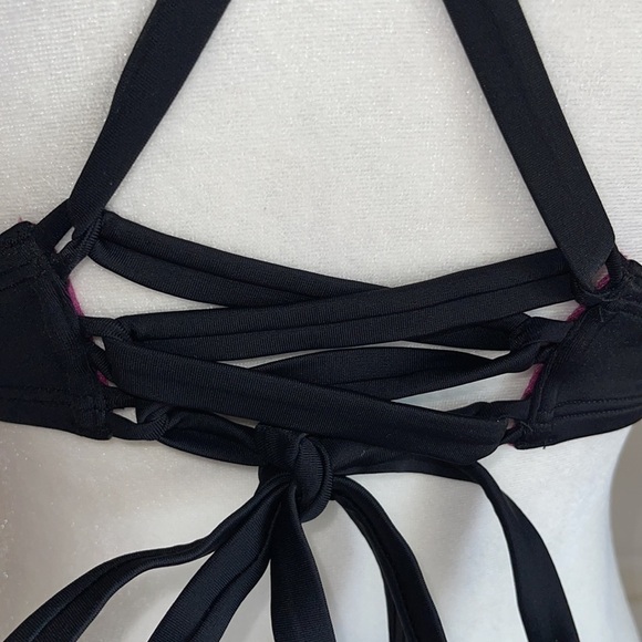 Adore Me Black Padded Triangle Strappy Back Bikini Top - Picture 3 of 5